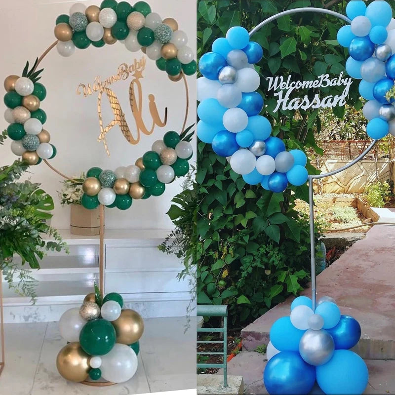 1set Round Balloons Stand Holder Plastic Balloon Arch Frame For Baby Shower