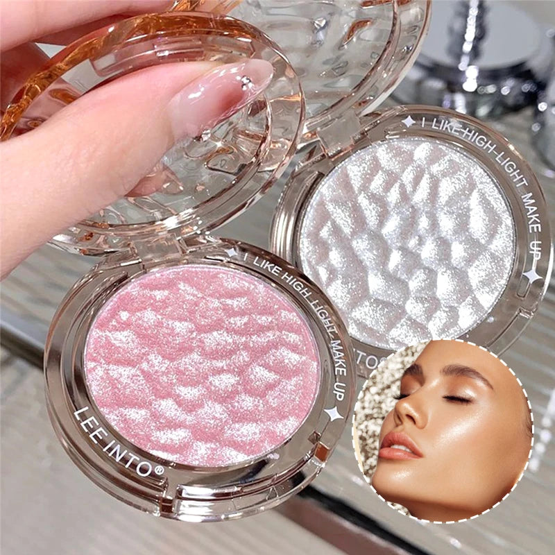 Poudre brillante à paillettes,  brillant naturel, correcteur de contour,