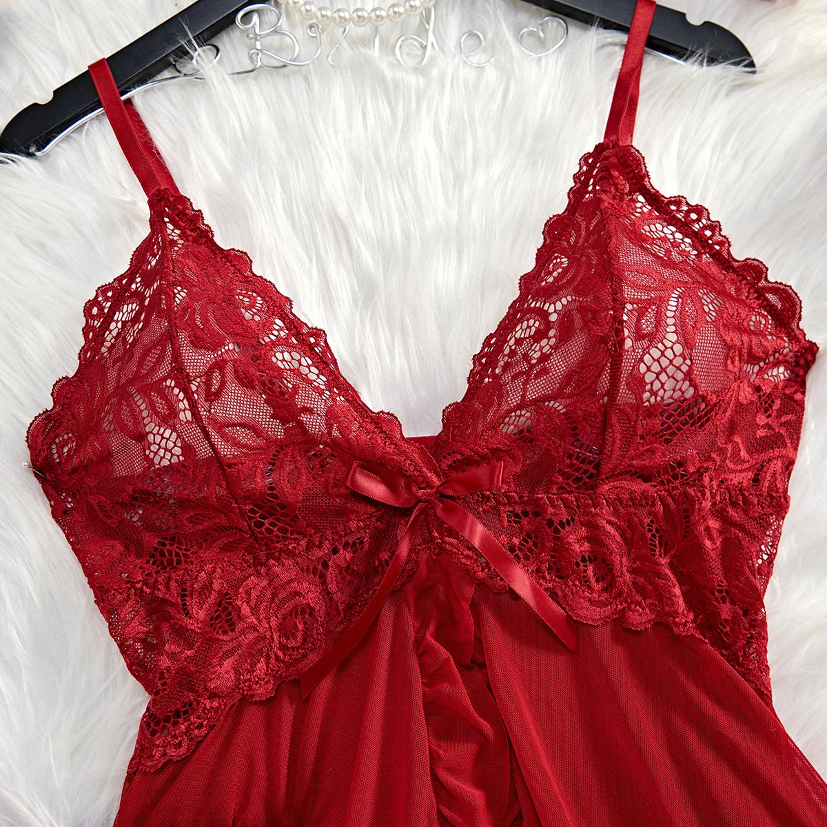 Chemise de nuit sexy en dentelle