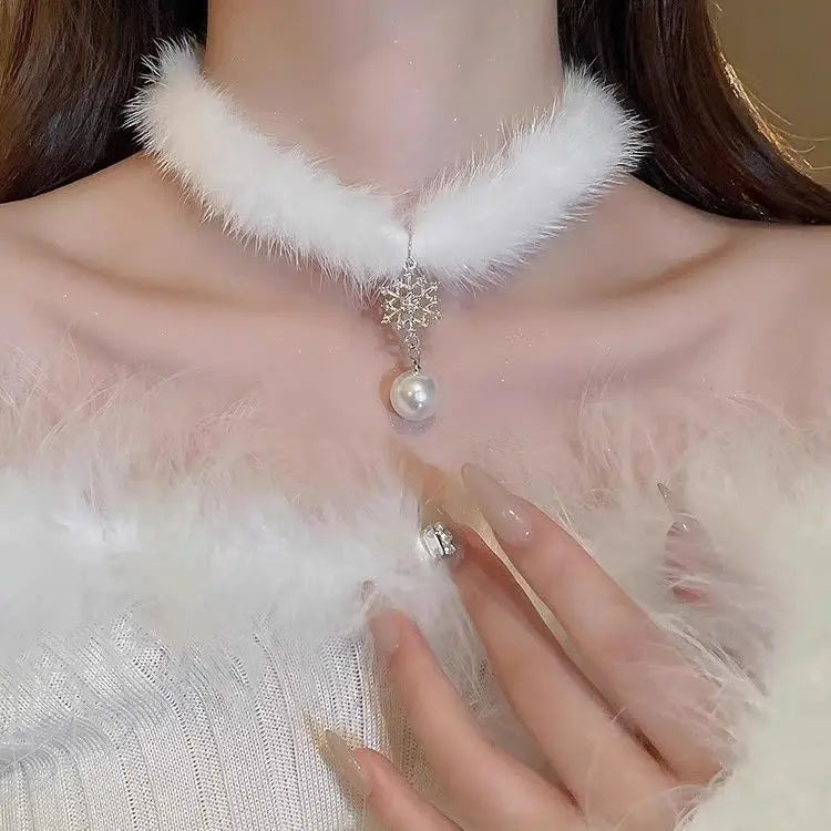 Collier de perles de flocon de neige